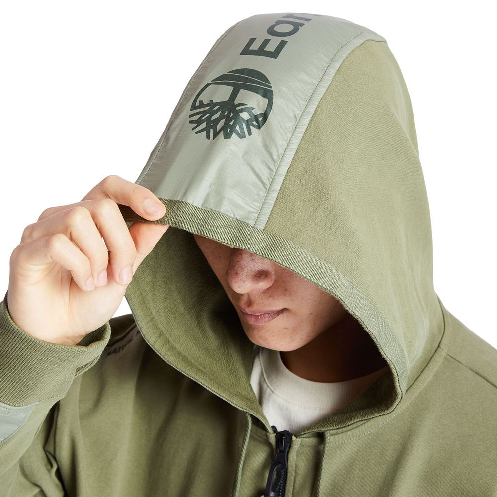 Sudadera Timberland Hombre Ecoriginal Ek+ Hoodie Verde Oliva - Chile TJB-785149